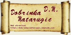 Dobrinka Matarugić vizit kartica